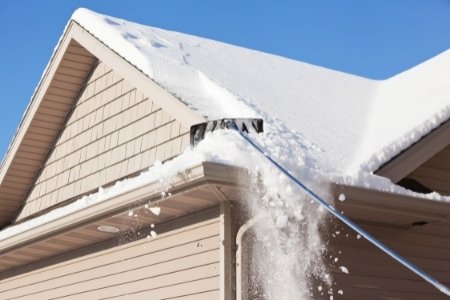Roof Snow Removal Service Eau Claire County WI - Squeegee Squad