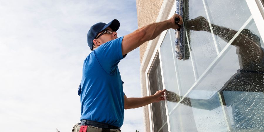 Window Cleaning & Pressure Washing Services - Squeegee Squad - dry windows - Cobb County GA