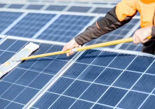 window cleaning & power washing squeegee squad - solar panel cleaning